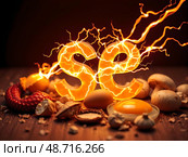 Микроэлемент селен (Se) / selenium. Стоковое AI-изображение, AI-художник Александр Селезнев / Фотобанк Лори