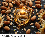 Витамин Е (Токоферол) / Vitamin E (Tocopherol) Стоковое AI-изображение, AI-художник Александр Селезнев / Фотобанк Лори