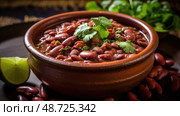 mexican red beans ai generated. Стоковое AI-изображение, AI-художник Vectorwin / Фотобанк Лори