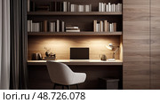 productivity minimal home office ai generated. Стоковое AI-изображение, AI-художник Vectorwin / Фотобанк Лори