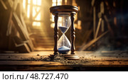 timepiece old hour glass ai generated. Стоковое AI-изображение, AI-художник Vectorwin / Фотобанк Лори