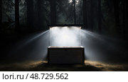 radiance open box with light ai generated. Стоковое AI-изображение, AI-художник Vectorwin / Фотобанк Лори