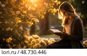 literature book discovery ai generated. Стоковое AI-изображение, AI-художник Vectorwin / Фотобанк Лори