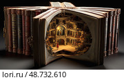 hidden secret book ai generated. Стоковое AI-изображение, AI-художник Vectorwin / Фотобанк Лори