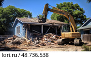 waste house junk removal ai generated. Стоковое AI-изображение, AI-художник Vectorwin / Фотобанк Лори