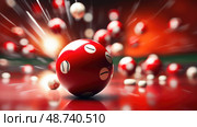 photo red bowling ball ai generated. Стоковое AI-изображение, AI-художник Vectorwin / Фотобанк Лори