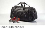 compartments sports bag ai generated. Стоковое AI-изображение, AI-художник Vectorwin / Фотобанк Лори