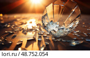 shards glass crack ai generated. Стоковое AI-изображение, AI-художник Vectorwin / Фотобанк Лори
