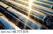evacuated solar water heating ai generated. Стоковое AI-изображение, AI-художник Vectorwin / Фотобанк Лори