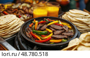 nachos lunch mexican food background ai generated. Стоковое AI-изображение, AI-художник Vectorwin / Фотобанк Лори
