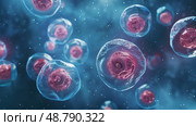 Embryonic stem cell. Стоковое AI-изображение, AI-художник Anastasy Yarmolovich / Фотобанк Лори