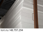 Styrofoam or polystyrene material. Стоковое фото, фотограф Александр Поташев / Фотобанк Лори