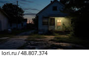 dilapidated abandoned house exterior ai generated. Стоковое AI-изображение, AI-художник Vectorwin / Фотобанк Лори