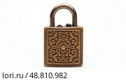 engravings lock white background ai generated. Стоковое AI-изображение, AI-художник Vectorwin / Фотобанк Лори