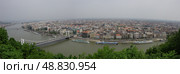 Река Дунай и панорама старого города Будапешта, Будапешт, Венгрия (2010 год). Стоковое фото, фотограф Дымов Игорь / Фотобанк Лори