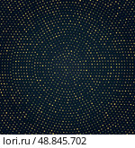 Radial golden halftone patter, Gold luxury background. Стоковая иллюстрация, иллюстратор Максим Гребешков / Фотобанк Лори