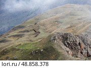 View of Caucasus mountains in autumn. Стоковое фото, фотограф Юлия Белоусова / Фотобанк Лори