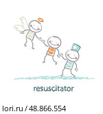 resuscitator keeps patients picking up Angel. Стоковая иллюстрация, агентство Ingram Publishing / Фотобанк Лори