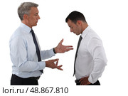 Boss telling-of employee. Стоковое фото, агентство Ingram Publishing / Фотобанк Лори