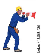 Man shouting. Стоковое фото, агентство Ingram Publishing / Фотобанк Лори