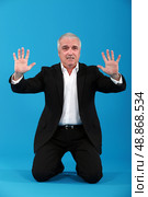 Scared business. Стоковое фото, агентство Ingram Publishing / Фотобанк Лори