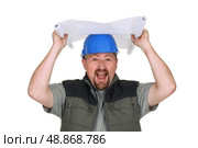 Animated foreman. Стоковое фото, агентство Ingram Publishing / Фотобанк Лори