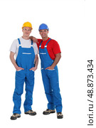 Couple of workers. Стоковое фото, агентство Ingram Publishing / Фотобанк Лори