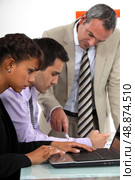 A group of hard-working business professionals. Стоковое фото, агентство Ingram Publishing / Фотобанк Лори