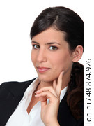 portrait of young businesswoman. Стоковое фото, агентство Ingram Publishing / Фотобанк Лори