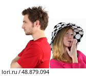 Young couple having an argument. Стоковое фото, агентство Ingram Publishing / Фотобанк Лори
