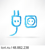 plug and socket icon. Стоковая иллюстрация, агентство Ingram Publishing / Фотобанк Лори