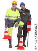 A team of traffic guards. Стоковое фото, агентство Ingram Publishing / Фотобанк Лори