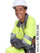 A young traffic guard. Стоковое фото, агентство Ingram Publishing / Фотобанк Лори