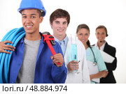 Four different career choices. Стоковое фото, агентство Ingram Publishing / Фотобанк Лори