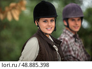 Horseback riders. Стоковое фото, агентство Ingram Publishing / Фотобанк Лори