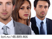 Three young executives. Стоковое фото, агентство Ingram Publishing / Фотобанк Лори