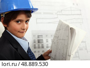 Child Architect. Стоковое фото, агентство Ingram Publishing / Фотобанк Лори