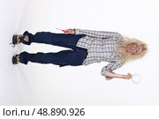 An electrocuted handywoman. Стоковое фото, агентство Ingram Publishing / Фотобанк Лори