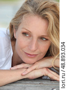 Portrait of blond woman. Стоковое фото, агентство Ingram Publishing / Фотобанк Лори