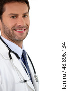 Portrait of doctor smiling. Стоковое фото, агентство Ingram Publishing / Фотобанк Лори
