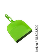 Green dustpan. Стоковое фото, агентство Ingram Publishing / Фотобанк Лори