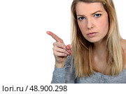 Stern woman. Стоковое фото, агентство Ingram Publishing / Фотобанк Лори