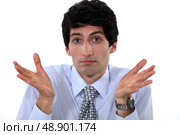 A clueless businessman. Стоковое фото, агентство Ingram Publishing / Фотобанк Лори