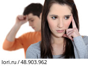Young couple arguing. Стоковое фото, агентство Ingram Publishing / Фотобанк Лори