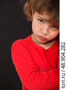 Pouting little girl. Стоковое фото, агентство Ingram Publishing / Фотобанк Лори