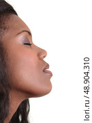 Woman resting her eyes. Стоковое фото, агентство Ingram Publishing / Фотобанк Лори