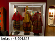 Выставка "Русский женский костюм" в музее на Делегатской. Редакционное фото, фотограф Дмитрий Неумоин / Фотобанк Лори