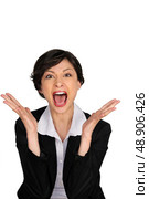 business woman yelling. Стоковое фото, агентство Ingram Publishing / Фотобанк Лори