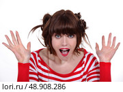 Surprised girl. Стоковое фото, агентство Ingram Publishing / Фотобанк Лори