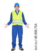 A dumb construction worker. Стоковое фото, агентство Ingram Publishing / Фотобанк Лори